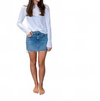 Mother The Ditcher Mini Skirt In Heads Or Tails
