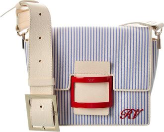 Roger Vivier Logo Leather Shoulder Bag