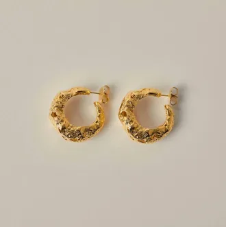 Paola Sighinolfi Womens Galia Hoops Earrings In Gold