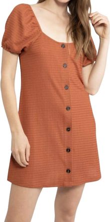 Sanctuary Button Up Knit Dress In Earth