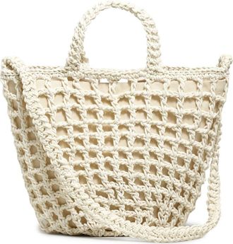 Madewell The Crocheted Shoulder Bag in Antique Cream at Nordstrom