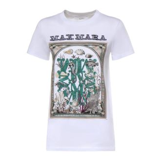 Max Mara T-Shirts, female, White, Size: XS Spadino T-shirt