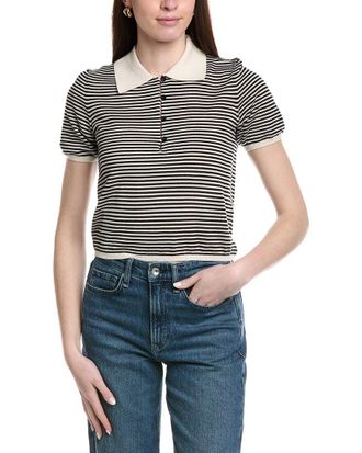 Frame Denim Frame Denim The Smart Wool-Blend Polo Sweater