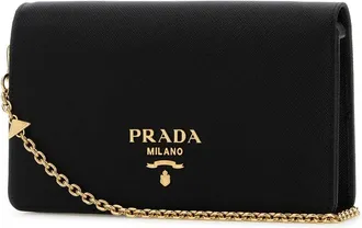 Prada Womens Black Leather Mini Shoulder Strap Nero Borse A Tracolla Bag