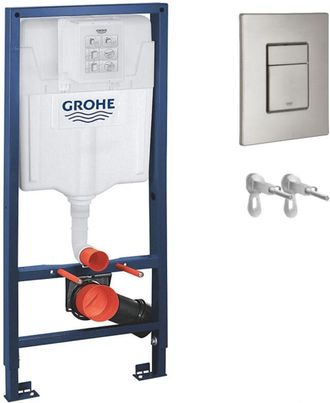 GROHE Cisterna Empotrada Kit Completo Rapid Sl Grohe. Bastidor Y Pulsador Supersteel Con Anclajes