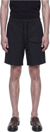 STUDIO NICHOLSON Ikaria Shorts - Heren - Korte Broeken - Blauw - M - Katoen - Korte Broeken