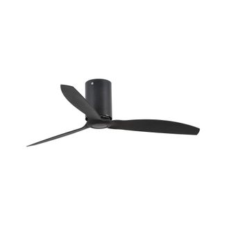 Faro Barcelona Ventilador sin luz abs negro mate 128x128x29 cm