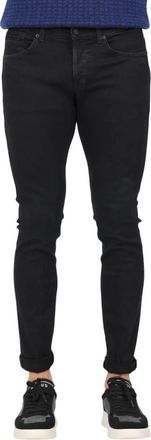 Dondup Skinny Denim Jeans Stretch Style - Heren - Skinny Jeans - Zwart - W32 - Denim - Jeans