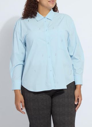 Lyss&eacute; Skye Crystal Embellished Shirt Curvy