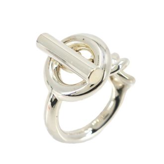 Herm&egrave;s Silver Silver 925 Band Ring (Pre-Owned)