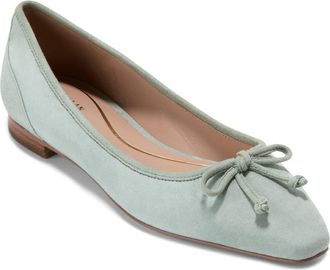 Cole Haan Paget Ballet Flat in Lily Pad Suede at Nordstrom, Size 10.5