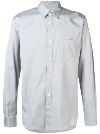 Comme Des Garçons Camicia con logo CDG - Grigio