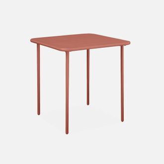 Sweeek Mesa De Jard&iacute;n Bistr&oacute; De Acero, 2 Plazas, 70cm