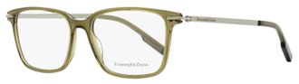 Ermenegildo Zegna Mens Rectangular Leggerissimo Eyeglasses EZ5246 051 Sage/Ruthenium 54mm