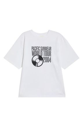 PacSun World Tour Graphic T-Shirt in White at Nordstrom, Size X-Large
