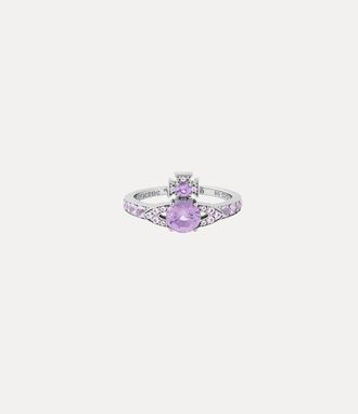 Vivienne Westwood Ismene Ring Platinum-lavender-light-lavender-cz Platinum-lavender-light-lavender-cz Unisex