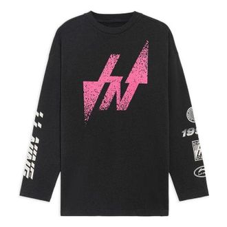 Li-Ning Graphic Long Sleeve T-shirt Black Pink AHSS123-1