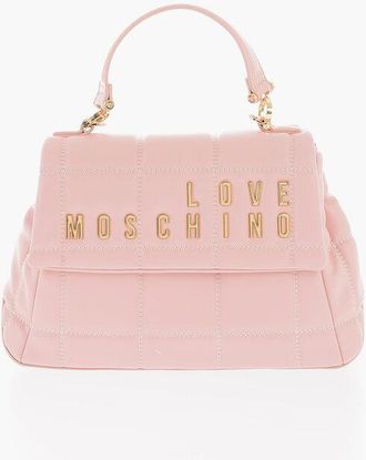 Moschino LOVE Quilted Faux Leather Bag with Golden Logo size Unica