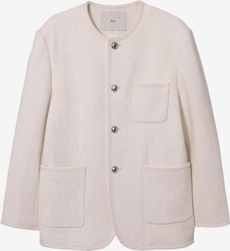 Dunst Leichte Jacke mit Rundhalsausschnitt aus Tweed