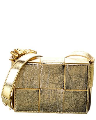 Tiffany & Fred Woven Metallic Leather Crossbody