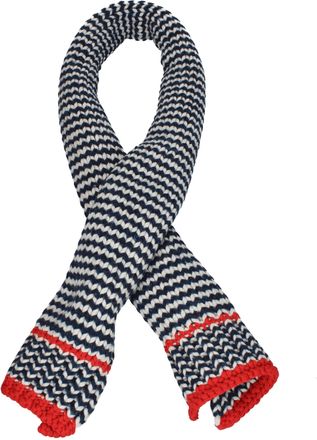 Bottega Veneta Herrens Schal Wolle Blau/Rot