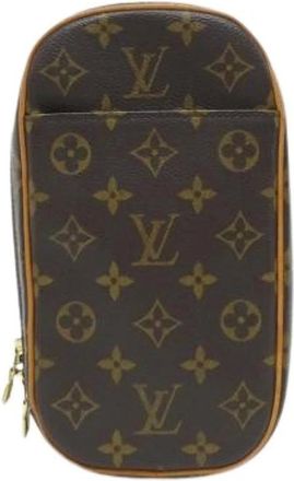 Louis Vuitton Pre-owned Belt Bags, female, Brown, Size: ONE SIZE Pre-owned Canvas Belt Bag