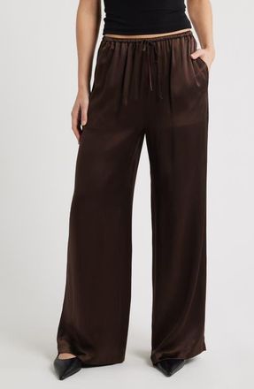 Frame Denim The Silk Lounge Pants in Americano at Nordstrom, Size X-Large
