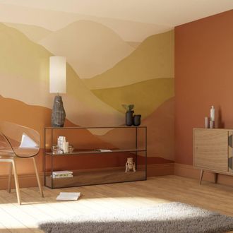 Superfresco Easy Beyond the Horizon Teracotta Print To Order 3m x 2.8m Mural in Brown