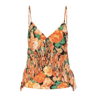 Pinko Caneto Top - Dames - Tops zonder mouwen - Veelkleurig - S - Polyester - Tops