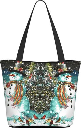AOOEDM Snowman Christmas Ladies Shopping Bag 13x11x7in.The Perfect ValentineS Day Gift.It Is The Best ValentineS Day Gift For Mom, Daughter, Wife,Etc