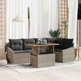 vidaXL Vidaxl - Conjunto De Comedor De Jard&iacute;n Gris, Marr&oacute;n 100 X 55 X 73 Cm