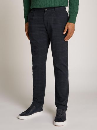 Tommy Hilfiger Chinohose TOMMY HILFIGER DENTON 1 PLT POW CHECK, Herren, Gr. 30, L&auml;nge 34, blau (desert sky), Web, Obermaterial: 99% Baumwolle, 1% Elasthan, kariert, 