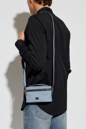 Dolce & Gabbana Atene Mini Bag, Mens, Blue