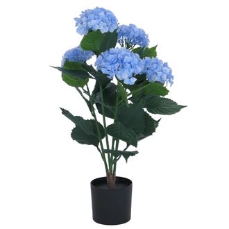 Hhg [nunca Usado] Hortensia Artificial Hhg-035, Planta Decorativa, Hortensia Artificial, Planta Artificial, Para Exterior, Polietileno, 64 X 40 X 40 Cm, A