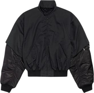 Balenciaga Jassen, Heren, Zwart, XL, Bomberjassen
