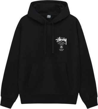 St&uuml;ssy Basic Hoodie - Heren - Hoodies - Zwart - M - Katoen - Hoodies & sweatvesten