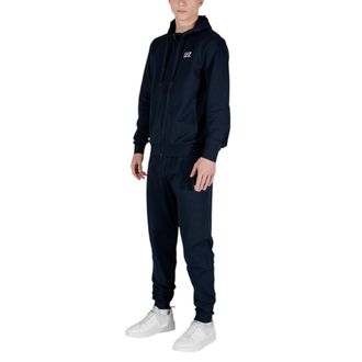 Emporio Armani Tuta con cappuccio e collo alto - - Sport - Uomo - Blu - S