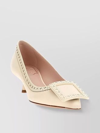 Roger Vivier leather perforated pumps
