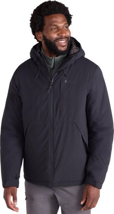 Mountain Warehouse Heren Heard gewatteerde waterdichte jas (Zwart)