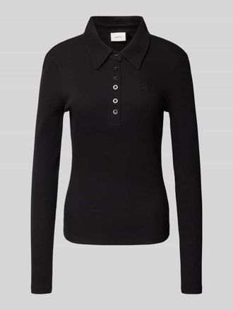 Gestuz Longsleeve mit Polokragen Modell drew in Black, Größe XS