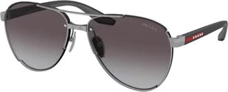 Prada Grey Gradient Pilot Mens Eyeglasses PS 51YS 5AV07U 61