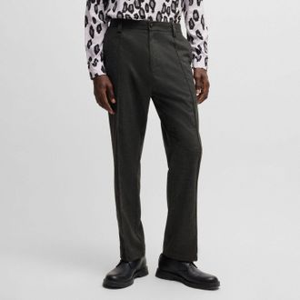 HUGO BOSS Heren Hugo Randy243 Tapered-Fit Broek in Grijs