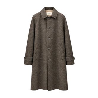 Circolo 1901 Single-Breasted Coats - Heren - Mantels - Bruin - Maat: L