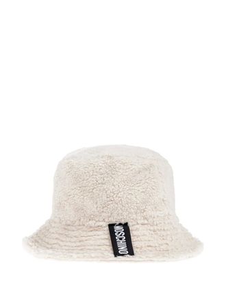 Moschino teddy bucket hat - unisex - Polyester/Cotton - S - White