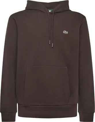 Lacoste drawstring hoodie - Brown