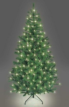 Shatchi 10FT Prelit Green Alaskan Pine Christmas Tree Warm White LEDs