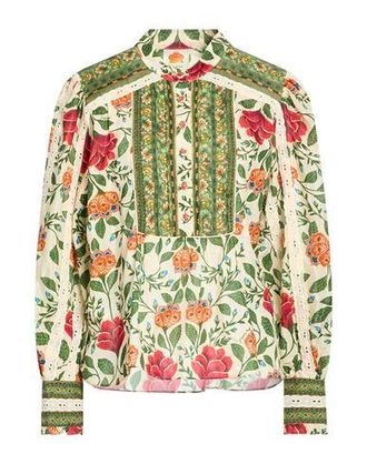 Farm Rio GARDEN TAPESTRY SAND BLOUSE