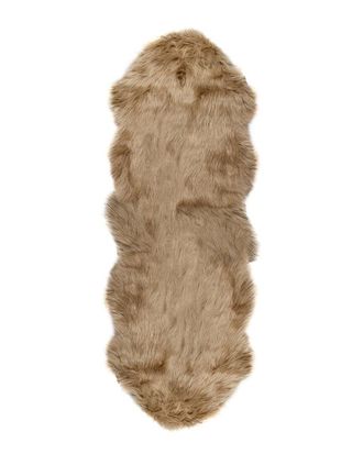 Luxe Faux Fur Gordon Machine Washable Double Faux Sheepskin Rug