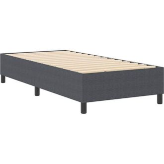 vidaXL Cama Tipo Box Spring Gris Oscuro 90 X 190 Cm Telas De Pana Vidaxl