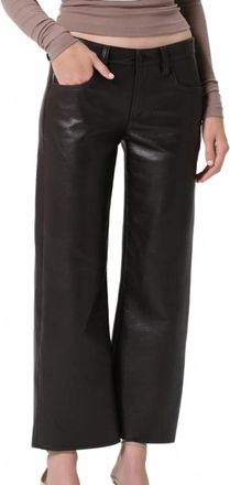 Citizens Of Humanity Faye Recycled Leather Pant In Chocolate